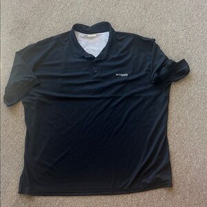 Columbia PFG Black Polo Shirt size 4XT